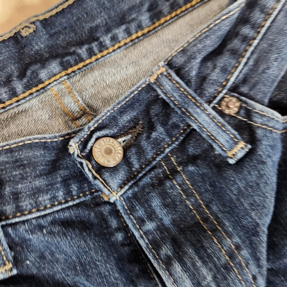 Mens Levi's 514 straight leg dark wash jeans 34 /32 - Picture 4 of 10